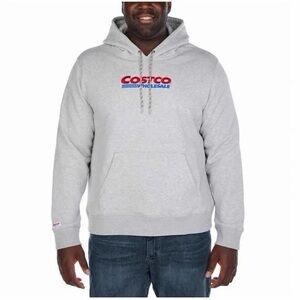 Costco Gray Hoodie Men’s small/Woman’s M / great condition